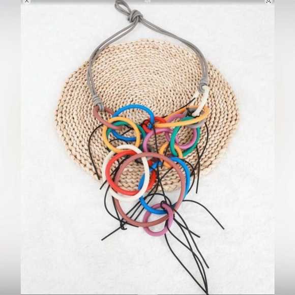 ✨NEW Bohemian Unique Colorful Statement Necklace - Picture 5 of 8